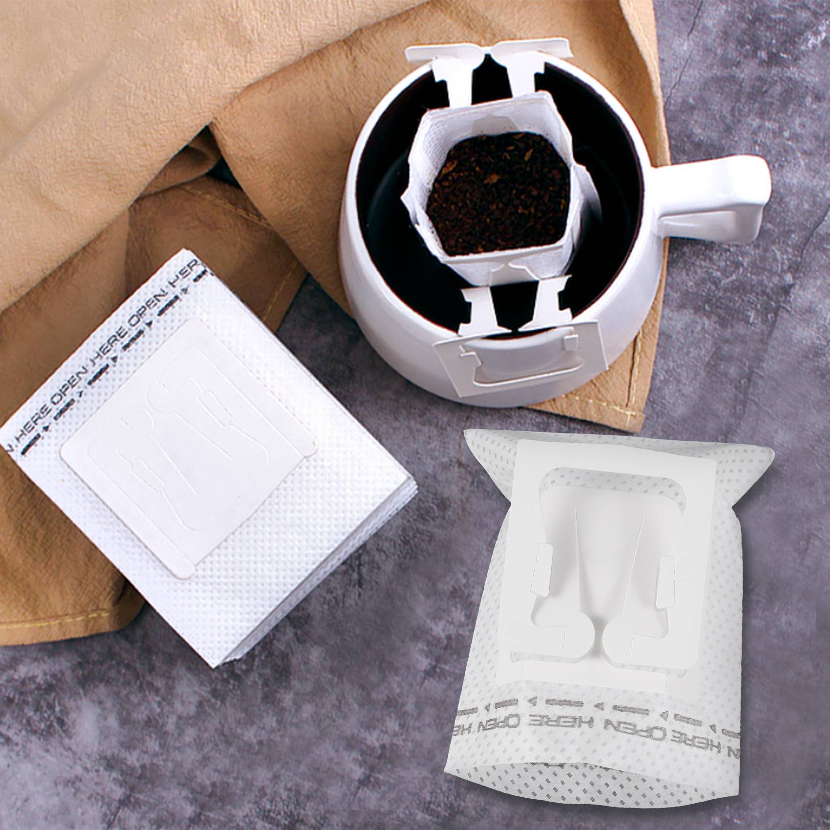 50Pcs / Pack Drip Coffee Filte - огляд і ціна Tool Bag