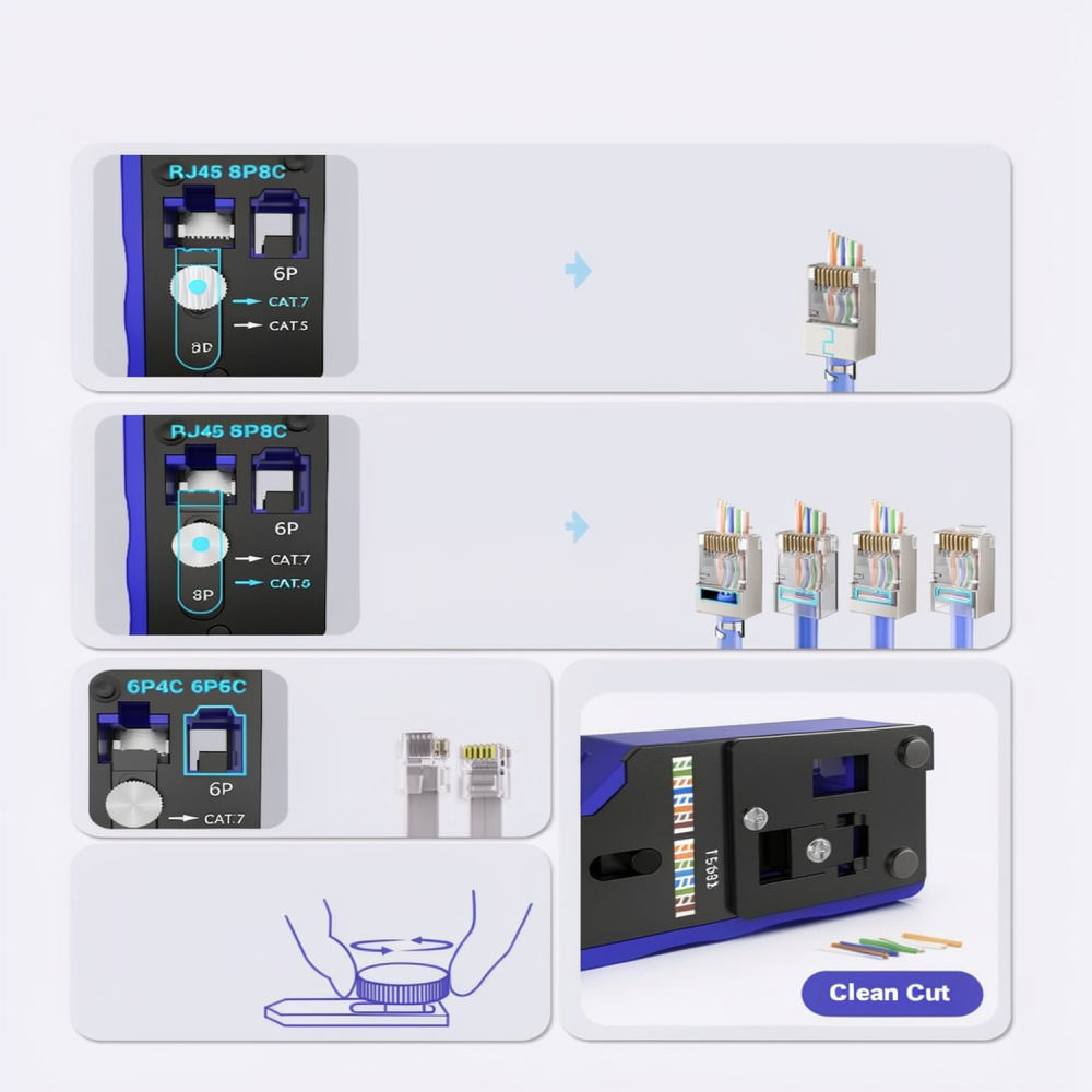 Heavy Duty Ethernet Crimping T - огляд і ціна Tool Set