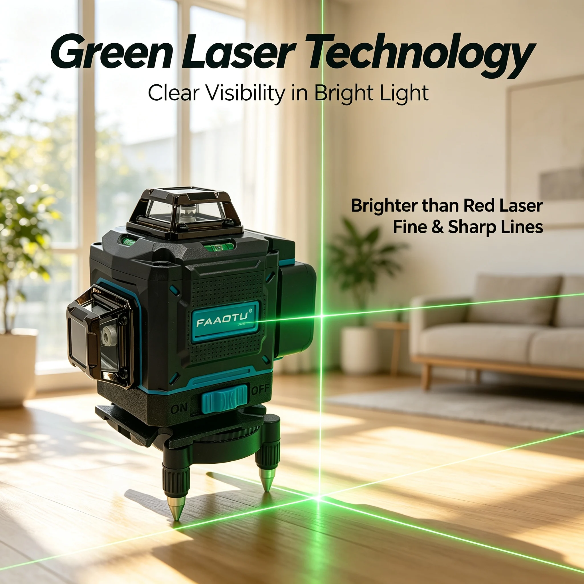 FAAOTU 4D 16-Line 360° Laser L - огляд і ціна Spirit Level