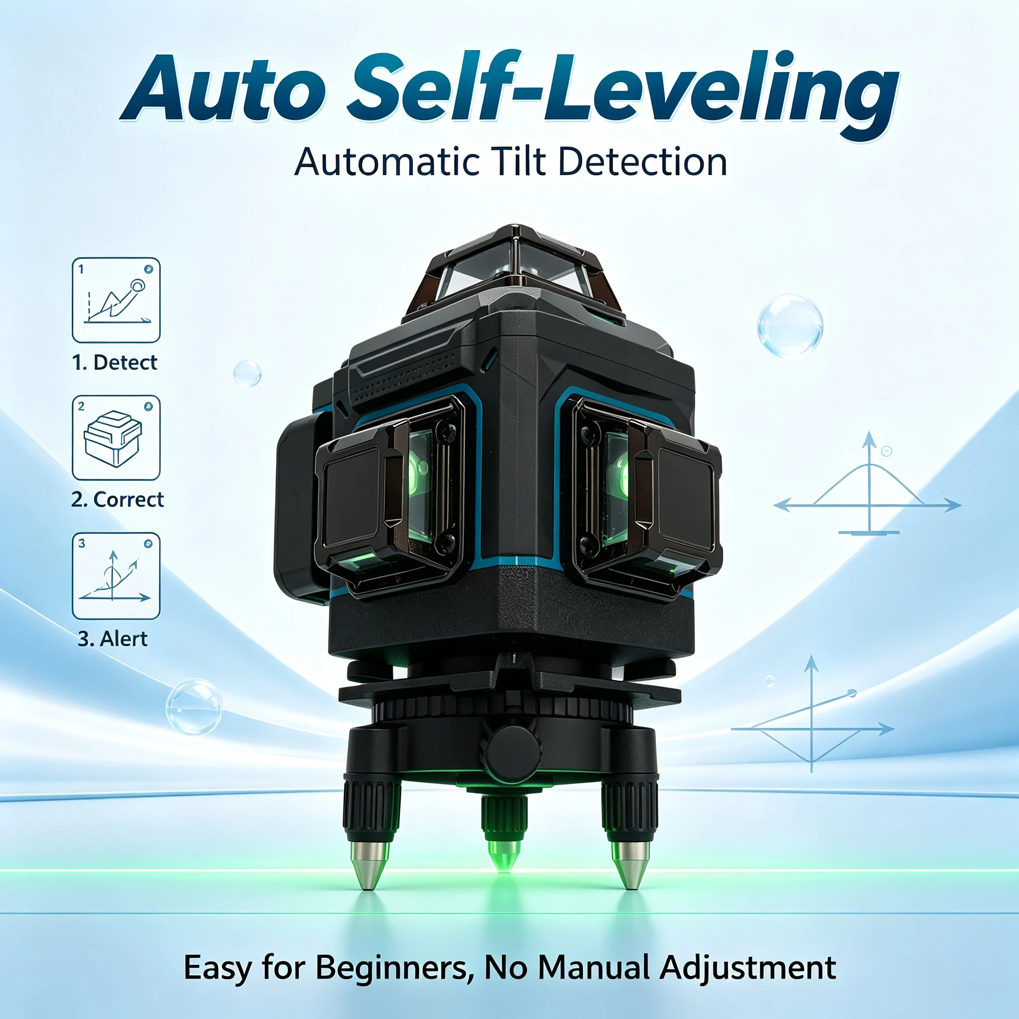 FAAOTU 4D 16-Line 360° Laser L - огляд і ціна Spirit Level